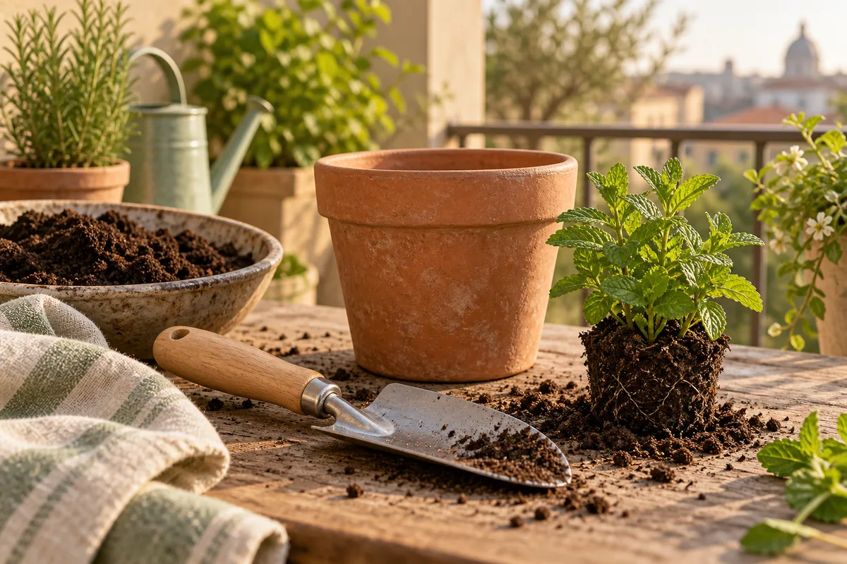 Illustration : Transplantoir GARDENA 8950-20 : un outil pour les pots